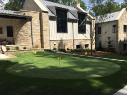 synthetic grass private golf green