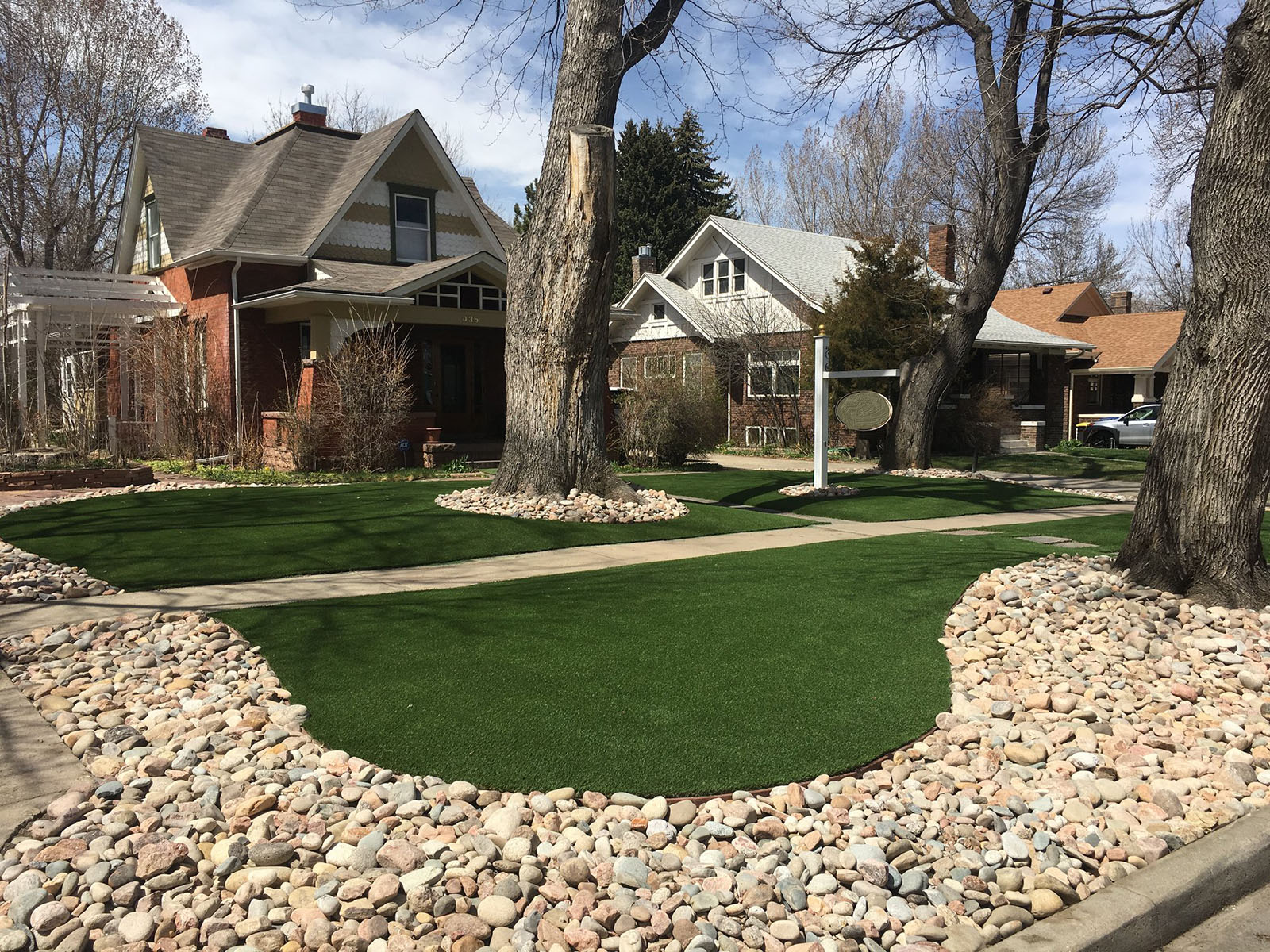 synthetic grass installation and design